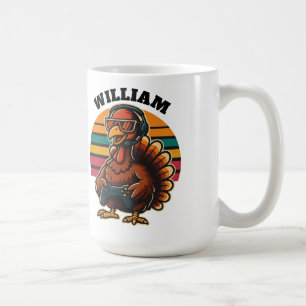 Mug Dindon de Thanksgiving Rétro Personnalisé pour Jou