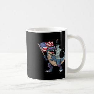 Mug Dino Statue De La Liberté 4 juillet Drôle Garçons 