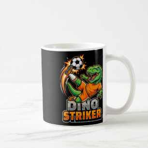 Mug Dino Striker T-rex Coup de pied de football Dinosa