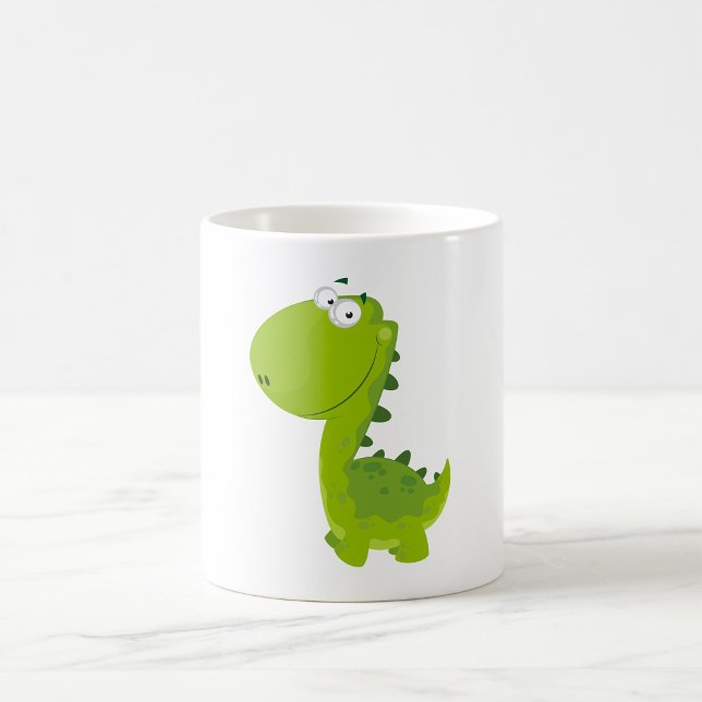 Mug Dino vert souriant (Créateur téléchargé)
