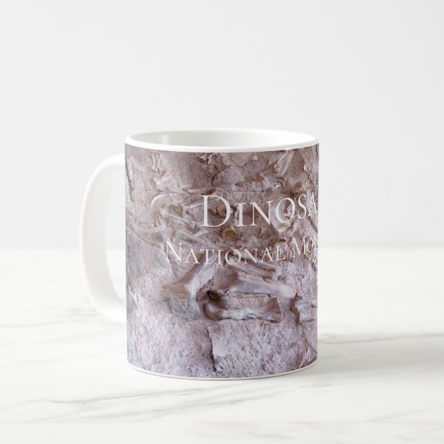 Mug Dinosaur Fossiles Dinosaur Carrière Nationale Monu (Devant gauche)