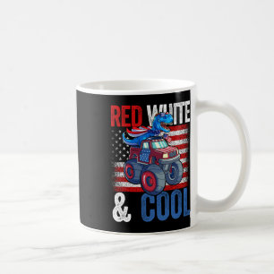 Mug Dinosaur Monster Truck Dino 4 juillet Garçons Amer