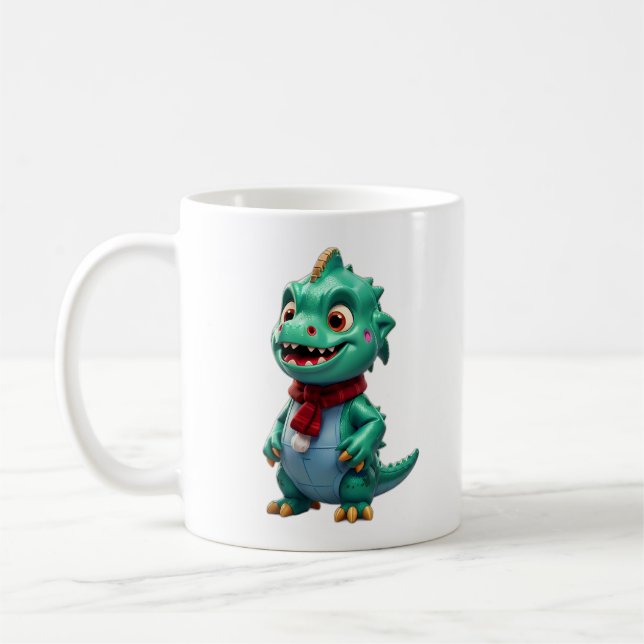 Mug Dinosaure de Noël (Gauche)