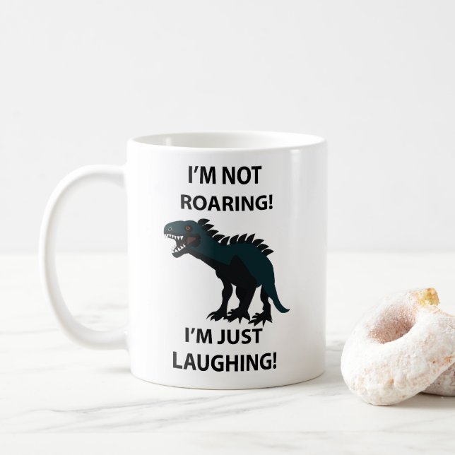 Mug Dinosaure drôle (Avec donut)