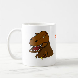 Mug Dinosaure effrayant de bande dessinée de Rex de