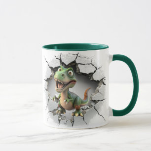 Mug Dinosaure sortant d'une grotte