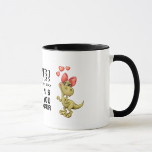 Mug Dinosaures amusants Cadeau de la Saint Valentin