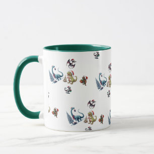 Mug Dinosaures de Noël