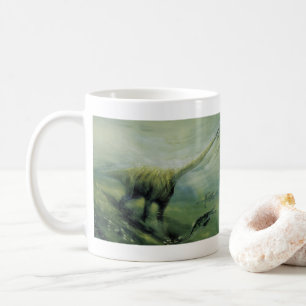 Mug Dinosaures vintage, Brachiosaure nageant dans l'oc