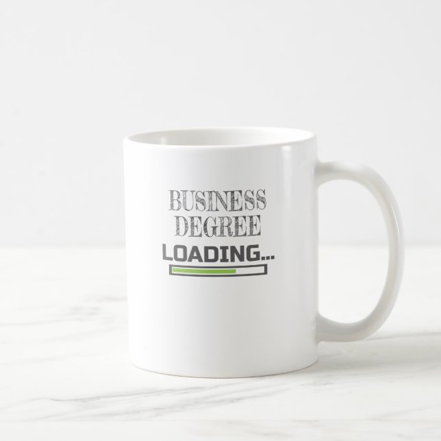 Mug Diplôme d'affaires Chargement d'une école de comme (Droite)