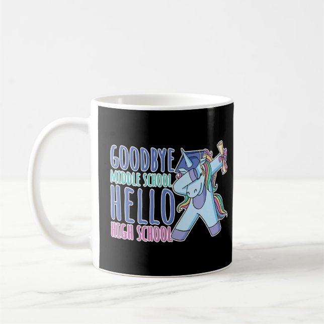Mug Diplôme de 8e année au collège Bonjour H (Gauche)