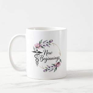 Mug Diplôme de docteur personnalisé Nouveaux Débuts