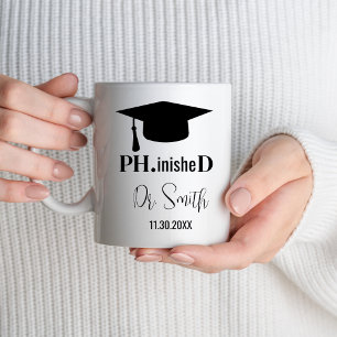 Mug Diplôme de doctorat Nouveau doctorat Doctorat étud