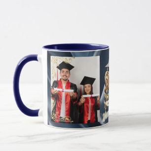 Mug Diplôme de fin d'études personnalisé Elite BLEU-Ma