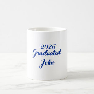 Mug Diplômé de la promotion Bleue 2026   diplômé John 