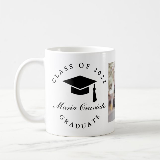 Mug Diplôme de style classique avec image (Gauche)