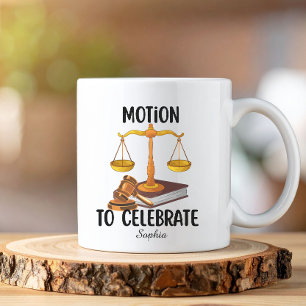 Mug Diplômé en droit drôle personnalisé