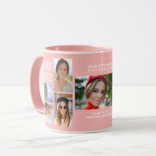 Mug Diplômé en multi-photo de script moderne