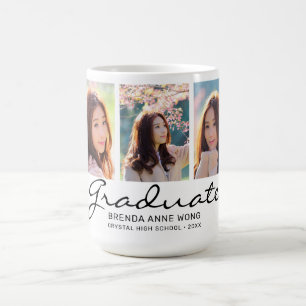Mug Diplômé Moderne 3 photo Monogramme personnalisé