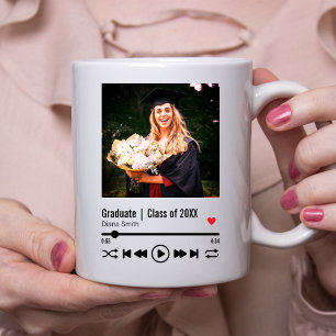 Mug Diplôme personnalisé Photo Chanson Playlist