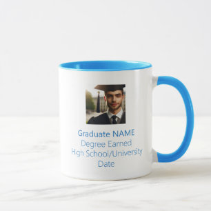 Mug Diplômé personnalisé Photo Graduate Graduate Léger
