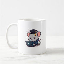 Diplômé Programmeur Kawaii Souris Drôle