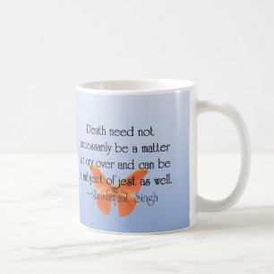Mug Dire au revoir avec l'humour et la plaisanterie