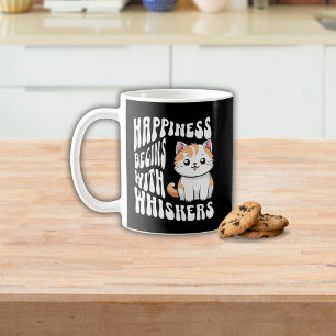 Mug Dire de chat noir mignon drôle