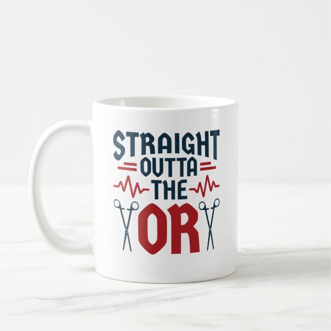 Mug Directement en dehors de l'OR Chirurgien Chirurgie (Gauche)