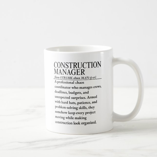 Mug Directeur de construction (Droite)