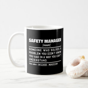 Mug Directeur de la sécurité Nom Travailleur à la retr
