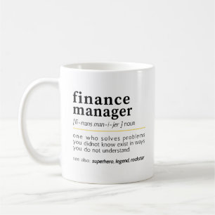Mug Directeur financier – Définition drôle 