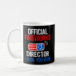Mug Directeur officiel des feux d'artifice Funny 4 jui