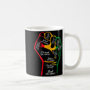 Mug Dirigeants Noirs Inspirants Poing Puissant Main Mo