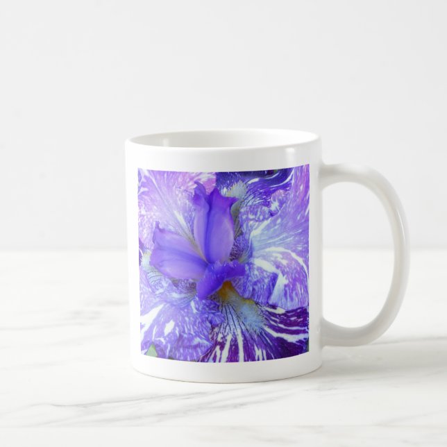 Mug d'Iris rayé violet (Droite)