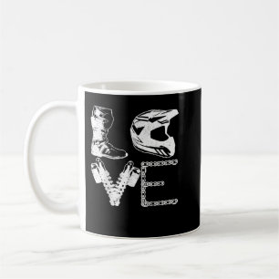 Mug Dirt Bike LOVE Motocross MX Enduro Biker Cadeau