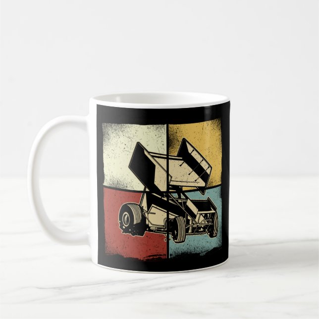 Mug Dirt Track Racing Retro Sprint voiture voiture Spr (Gauche)