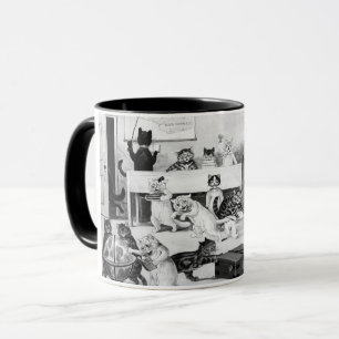 Mug Discipline de la classe de chats, Louis Wain