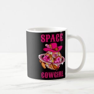 Mug Disco Ball Space Cowgirl Western Retro Rose Cowhid