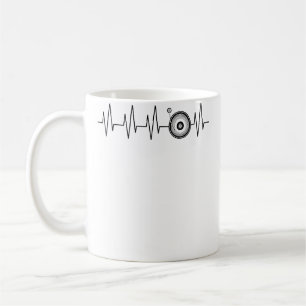 Mug Disquaire à rythme cardiaque Drôle Dje Disque Viny