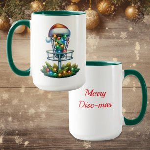 Mug Disque Golf Thématique Noël