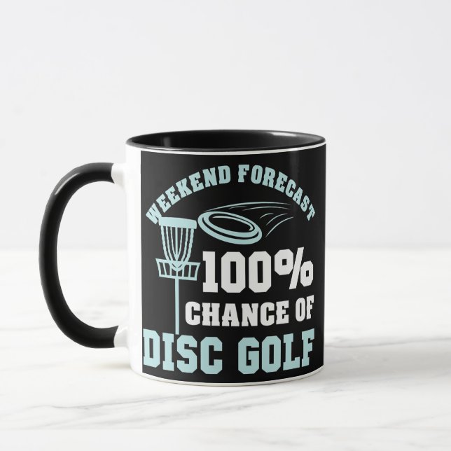 Mug Disque Golf Weekend Prévision Frisbee Discgolf (Gauche)