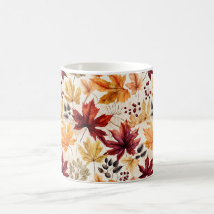 Mug Dites-le avec des feuilles d'automne 3 -