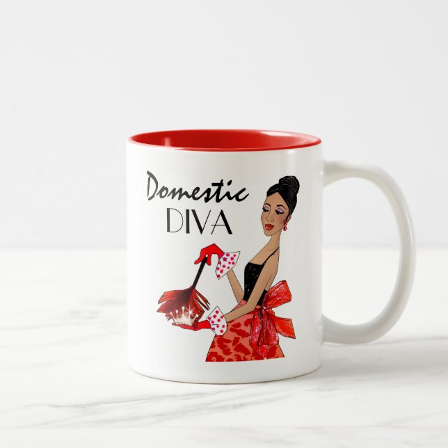 Mug Diva Domestique / Diva Afro-Américaine (Droit)