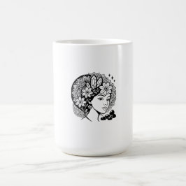 Mug Divine Feminine Mandala Art Floral Crystal Goddess