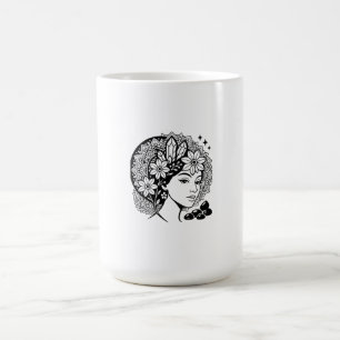 Mug Divine Feminine Mandala Art Floral Crystal Goddess