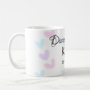 Mug Divine match ajouter nom de couple lettre motif co