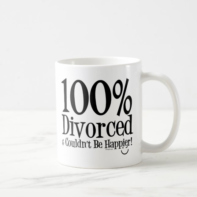 Mug Divorcé à 100 % (Droite)
