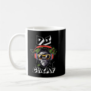 Mug DJ Chimp Headphone Chimpanzé Music Party