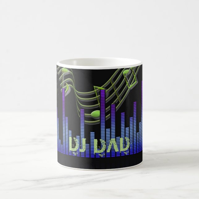 Mug DJ DAD - Fête des pères cadeau personnalisé (Centre)